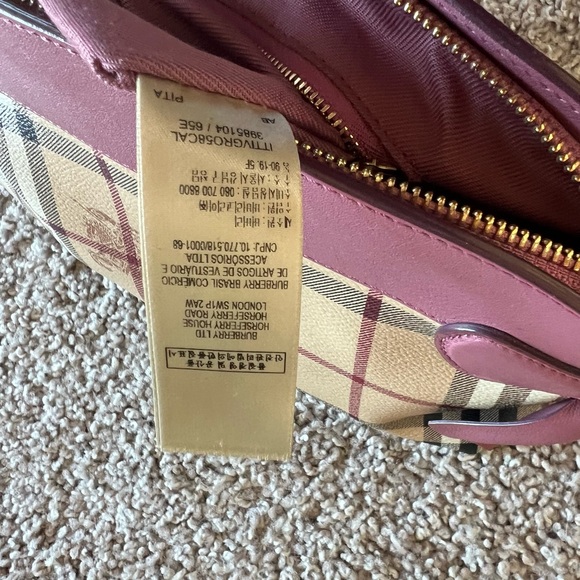 Burberry Haymarket bow tie cross body bag pink - Picture 5 of 9